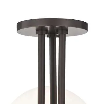 Stunning MITZI Stella Aged Brass Ceiling Fixture 3-Light