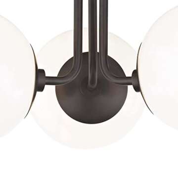 Stunning MITZI Stella Aged Brass Ceiling Fixture 3-Light