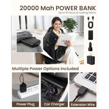 Cordless Heated Blanket with 9 Heating Zones - Ultimate Comfort