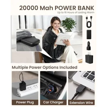 Cordless Heated Blanket with 9 Heating Zones - Ultimate Comfort