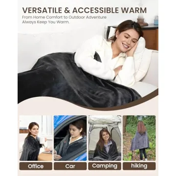 Cordless Heated Blanket with 9 Heating Zones - Ultimate Comfort