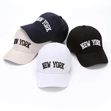 WODXCOR Classic New York Cotton Baseball Cap Adjustable