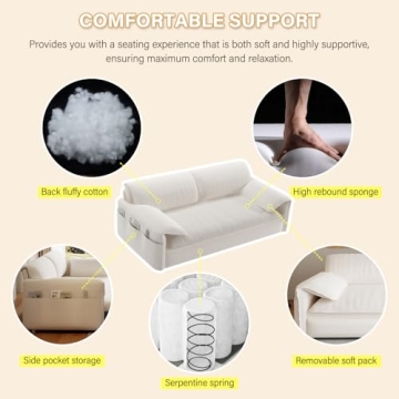 Neylory 3 in 1 Convertible Pull Out Sofa Bed