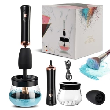 OMANIAC Electronic Makeup Brush Cleaner Machine - Smart & Portable Cleaning Tool