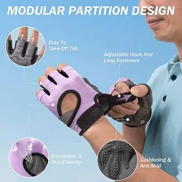 LIFECT Freedom Workout Gloves for Weightlifting Comfort