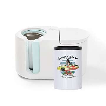 PYD Life 4 Pack 12 OZ Sublimation Blanks Can Insulator White Stainless Steel Can Cooler Beer Holder for Tumbler Press Sublimation Oven Printing