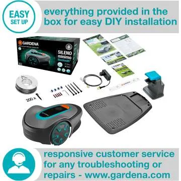 GARDENA SILENO Minimo Robotic Lawn Mower – Quiet & Smart