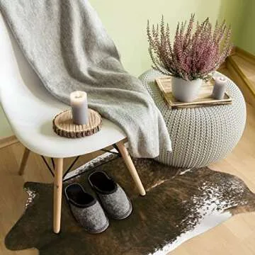 Keeko Faux Cowhide Rug for Modern Home Decor