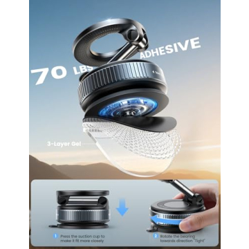 Lamicall 70 LBS Strongest MagSafe Car Phone Holder