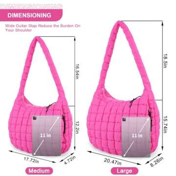 Stylish Quilted Puffer Tote Bag for Women - Lightweight Daily Travel Companion