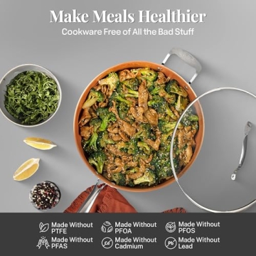 Gotham Steel 20 Pc Cookware Set, Nonstick & Non Toxic