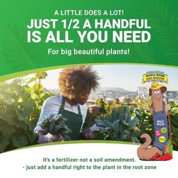 Wiggle Worm Organic Worm Castings Fertilizer 15-Pounds