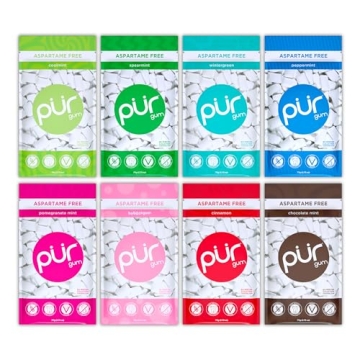 PUR Gum Variety Pack | Aspartame-Free, Xylitol-Sweetened, Natural Flavors