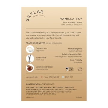 Skylar Vanilla Sky Eau de Parfum - Clean Hypoallergenic Fragrance