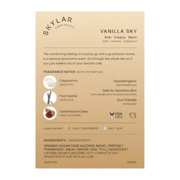 Skylar Vanilla Sky Eau de Parfum - Clean Hypoallergenic Fragrance