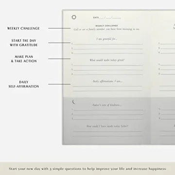 5-Minute Gratitude Journal for Daily Happiness & Mindfulness