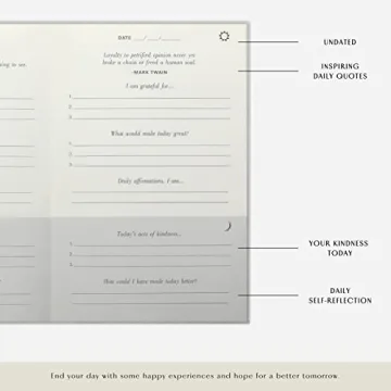 5-Minute Gratitude Journal for Daily Happiness & Mindfulness