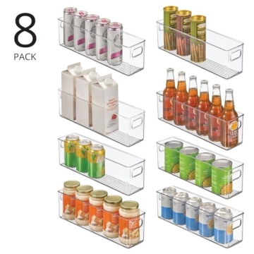 mDesign Kitchen Organizer Bins - Versatile Storage Solution