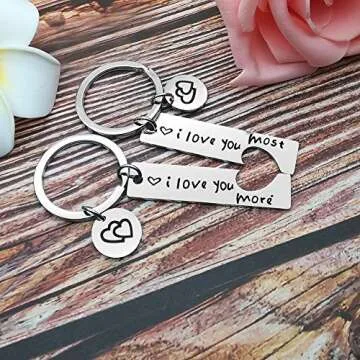 Vadaka Couple Keychains for Him and Her, Perfect Gifts