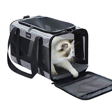 Vceoa Soft-Sided Pet Carrier for Cats & Dogs Up to 16 lbs
