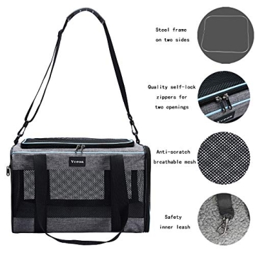 Soft-Sided Pet Carrier for Cats & Dogs