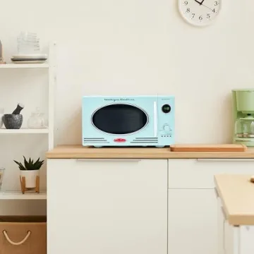 Charming Nostalgia Retro Countertop Microwave Oven