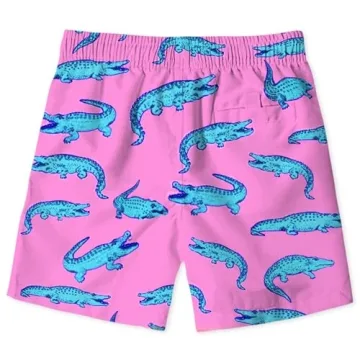 uideazone Boys Swim Trunks with Fun Graphics for Kids