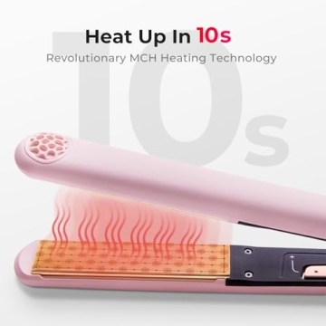 TYMO 2 in 1 Flat Iron & Curler with Fast Heating