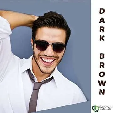 Manly Guy Chocolate Dark Brown Henna Hair Dye, Beard, & Mustache Color: 100% Natural & Chemical Free