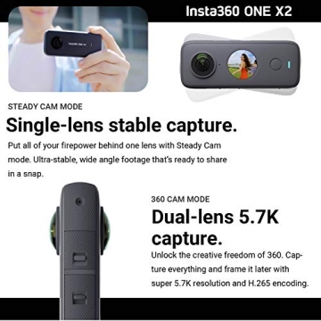 Insta360 ONE X2 360 Camera with Touchscreen Features