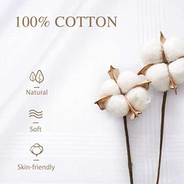 Selected Hanky Men's Handkerchiefs,100% Soft Cotton,White Classic Hankie Pack of 12