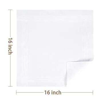 Selected Hanky Men's Handkerchiefs, 100% Cotton Pack of 12