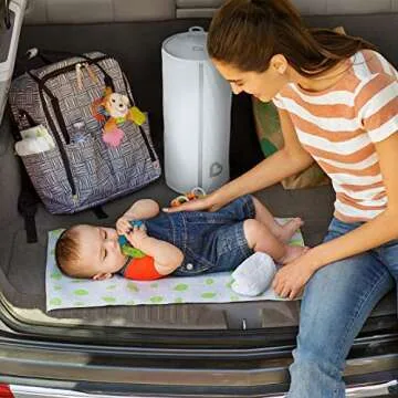 Munchkin® Toss™ Portable Disposable Diaper Pail, Holds up to 90 Newborn Diapers, 3 Pack, White