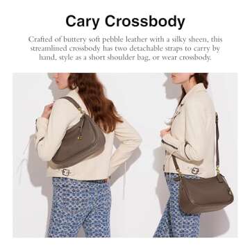 Coach Soft Pebble Leather Cary Crossbody