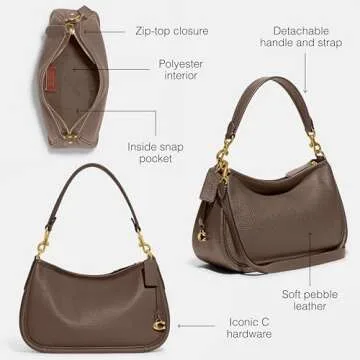 Coach Soft Pebble Leather Cary Crossbody