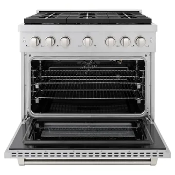 ZLINE Gas Range with Convection Oven and 6 Brass Burners