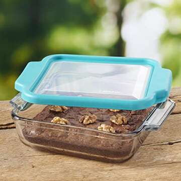 Anchor Hocking 8-Inch Glass Baking Dish with Lid