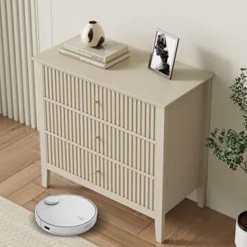 RoyalCraft 3 Drawer Dresser Set, Stylish Modern Storage