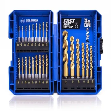 24-Piece JEFE HEX Drill Bit Set for Impact Drivers
