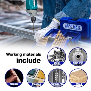 24-Piece JEFE HEX Drill Bit Set for Impact Drivers