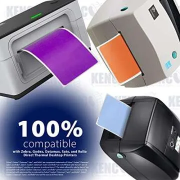 Colorful 4" X 6" Thermal Labels for Shipping and Inventory