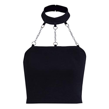 Mocure Women's Goth Punk Crop Top - Sexy Off Shoulder Bustier for Rave & Halloween