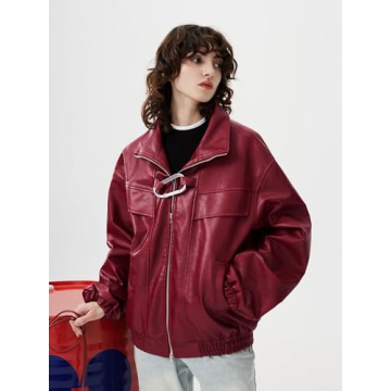 Trendy Aelfric Eden Faux Leather Motorcycle Jacket Winter 2024