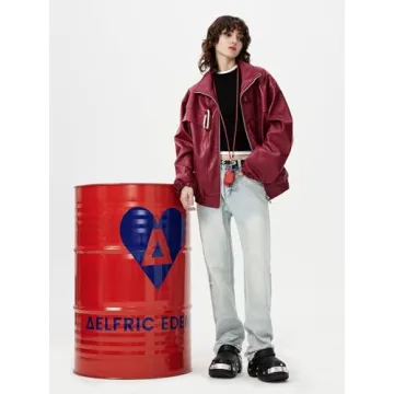 Trendy Aelfric Eden Faux Leather Motorcycle Jacket Winter 2024