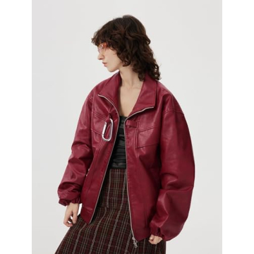 Trendy Aelfric Eden Faux Leather Motorcycle Jacket Winter 2024