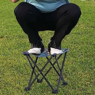 Wind Tour Portable Folding Camping Stool Outdoor Camping Lightweight Samll Chair for Fishing Hiking ...