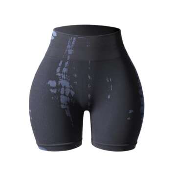 AUROLA Serpent Seamless Scrunch Workout Shorts for Women,Tummy Control Squat Proof Ribbed Thick Acti...