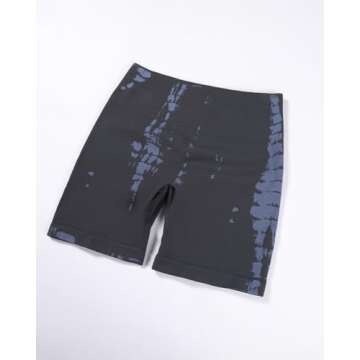 AUROLA Serpent Seamless Scrunch Workout Shorts for Women,Tummy Control Squat Proof Ribbed Thick Active Gym Short