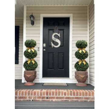 Buy BLONYUVC 38'' Artificial Boxwood Topiary Trees