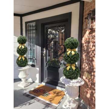 Buy BLONYUVC 38'' Artificial Boxwood Topiary Trees